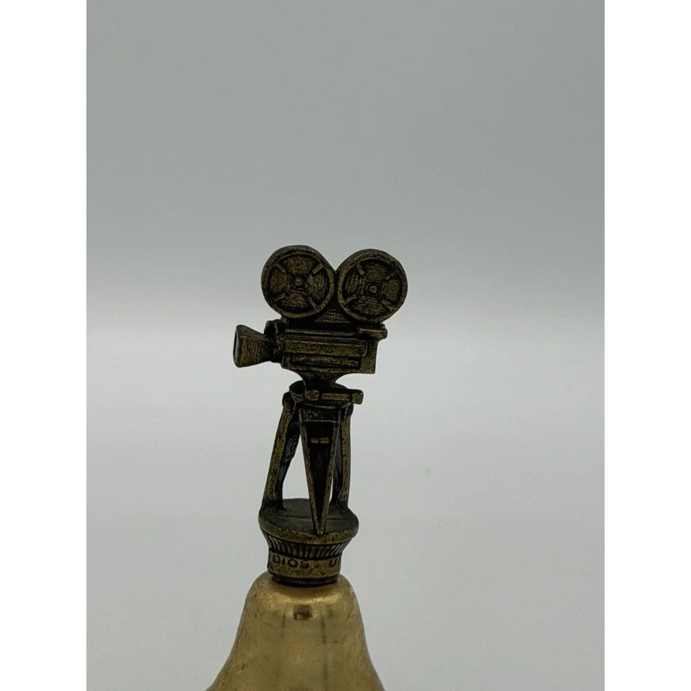 Vintage Universal Studios Camera Brass Bell Hollywood Movie Prop